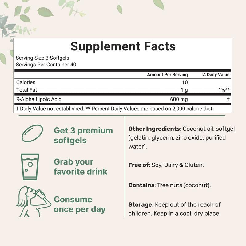 R Alpha Lipoic Acid Capsules